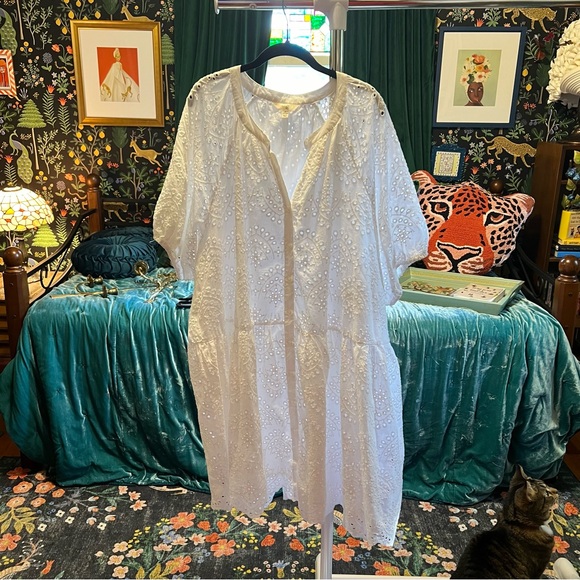 White eyelet babydoll dress - Picture 5 of 5